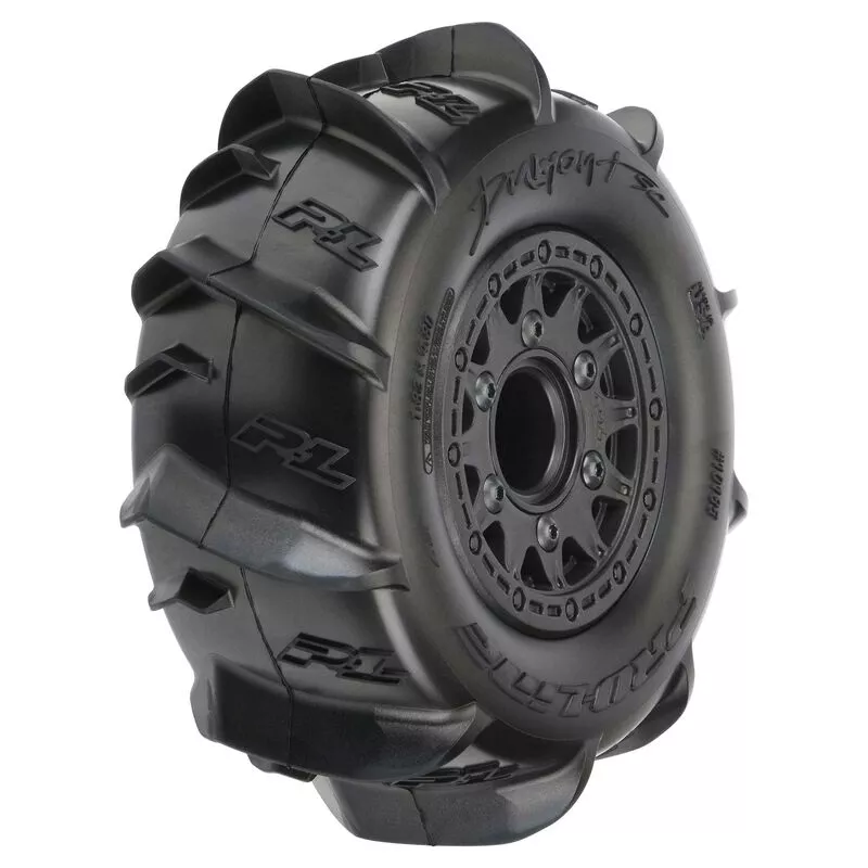 1/10 Dumont Front/Rear 2.2"/3.0" SC Mounted 12mm Black Raid (2) -PRO1018510