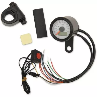 1-7/8" MINI PROGRAMMABLE ELECTRONIC SPEEDOMETERS WITH INDICATOR LIGHTS FOR HARLEY-DAVIDSON