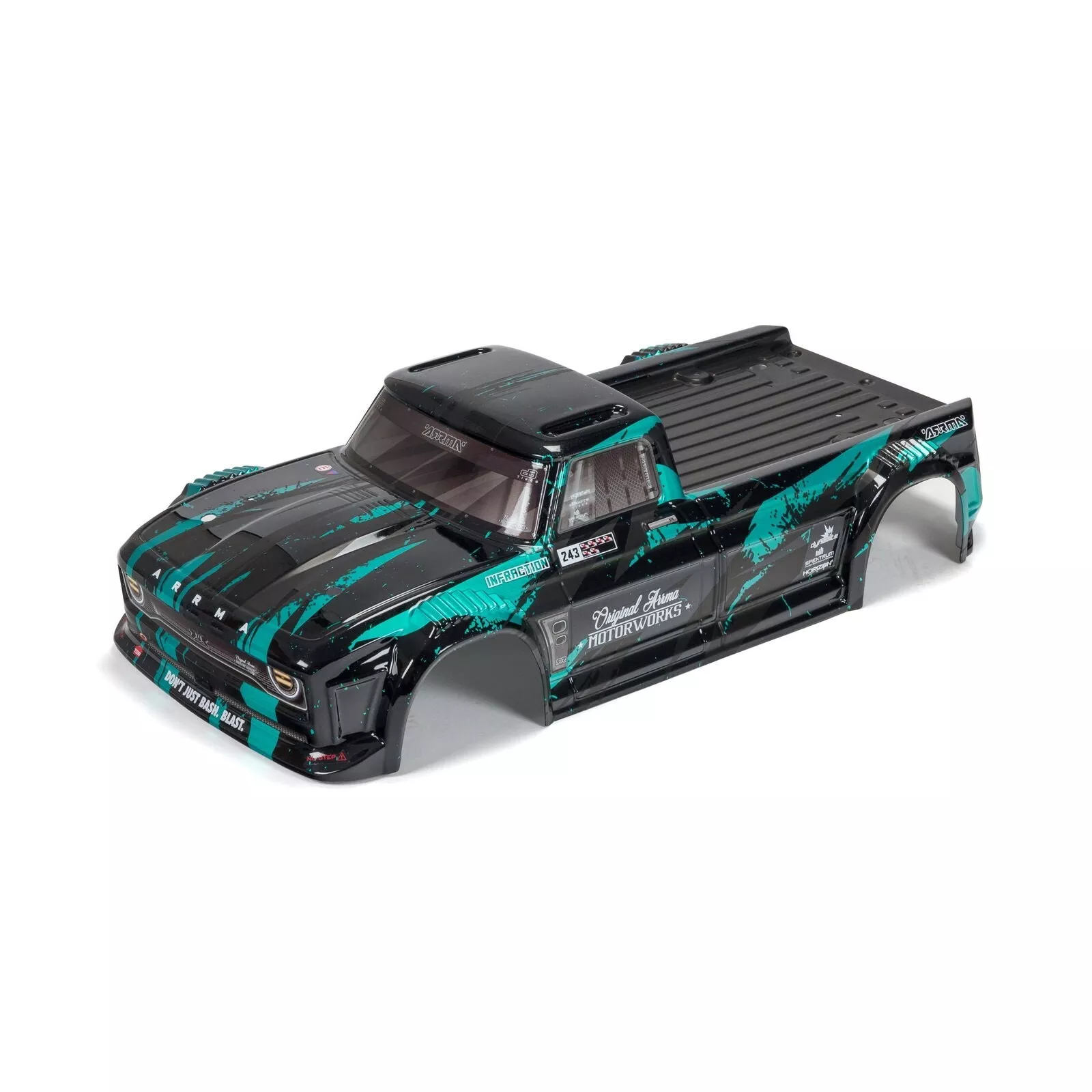 1/8 Finished Body, Black/Teal: INFRACTION - ARA414008