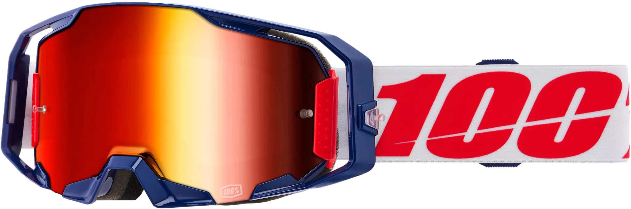 100% Armatic Goggle Mach Z Mirror Red Lens