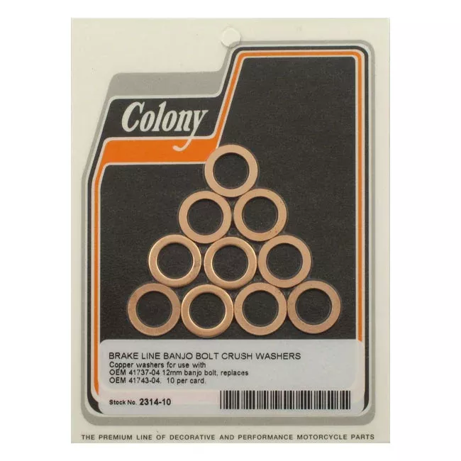 12mm Brake Seal Washer for Harley-Davidson