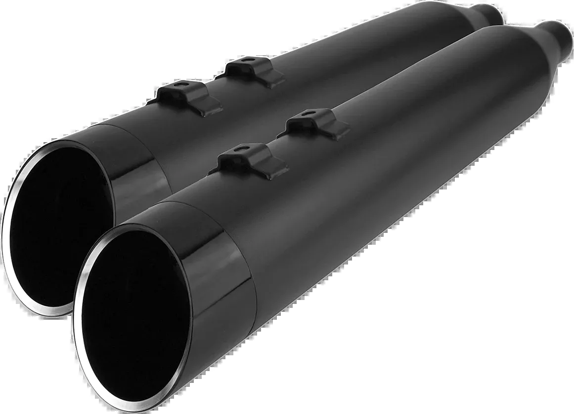 4.50" HP-PLUS SLIP-ON MUFFLERS BLACK FOR HARLEY-DAVIDSON