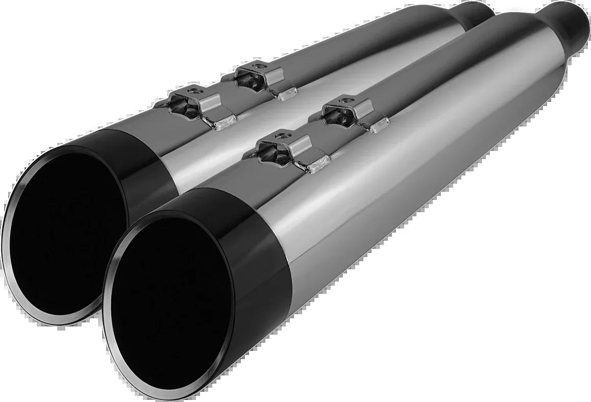 4.50" HP-PLUS SLIP-ON MUFFLERS CHROME FOR HARLEY-DAVIDSON