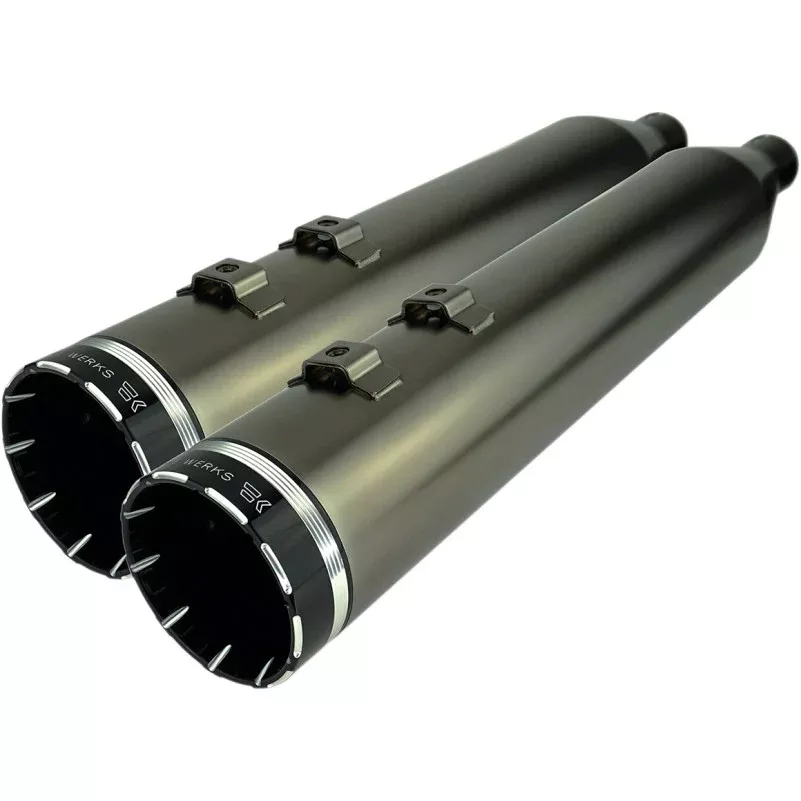 4.50” HP-PLUS SLIP-ON MUFFLERS SMOKED CHROME FOR HARLEY DAVIDSON