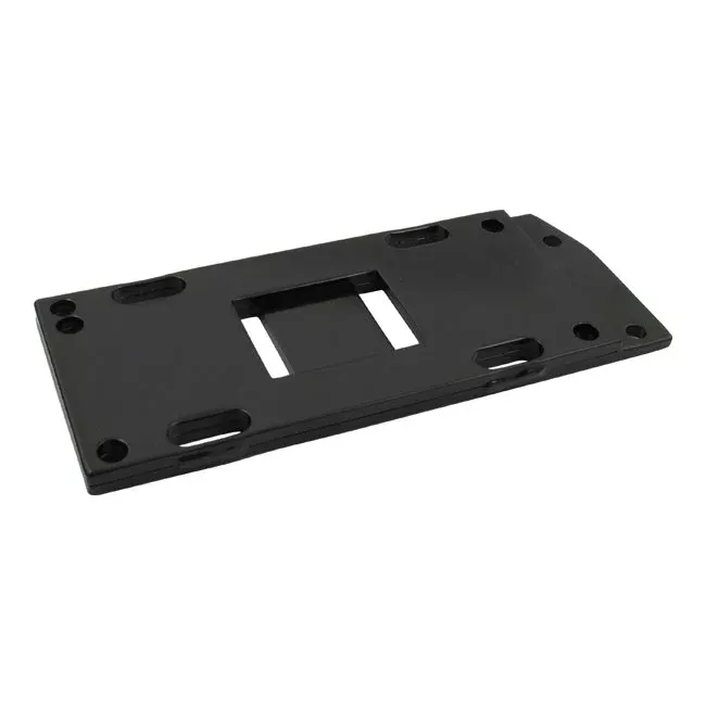 4-Speed Transmission Mounting Plate. Black for Harley-Davidson
