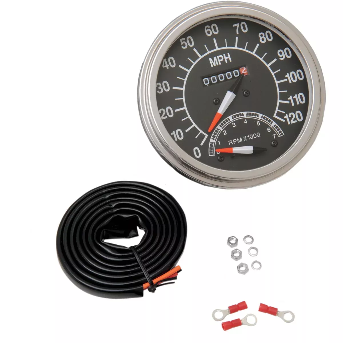 5" Fl Style 2:1 Speedometer For Harley Davidson
