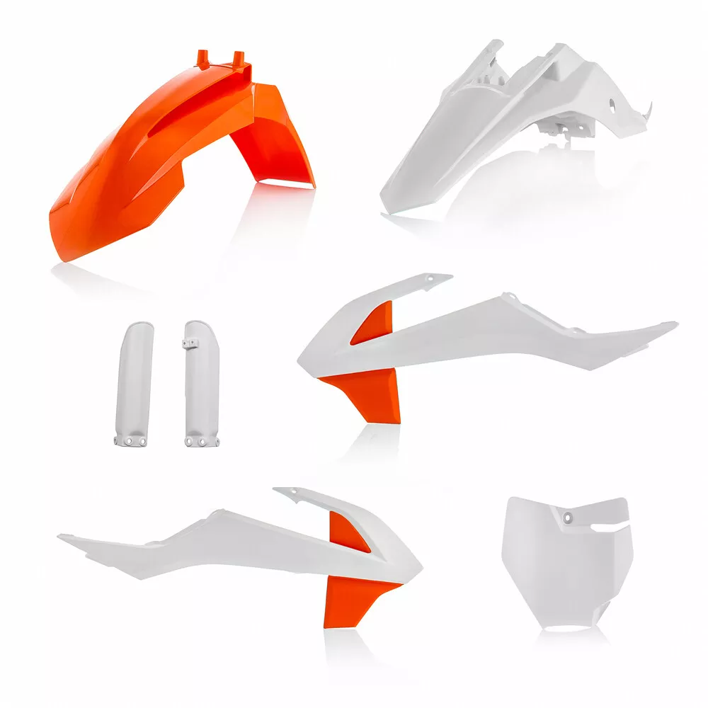 Acerbis Full Plastic Kit (Orange/White) 65SX 16-22