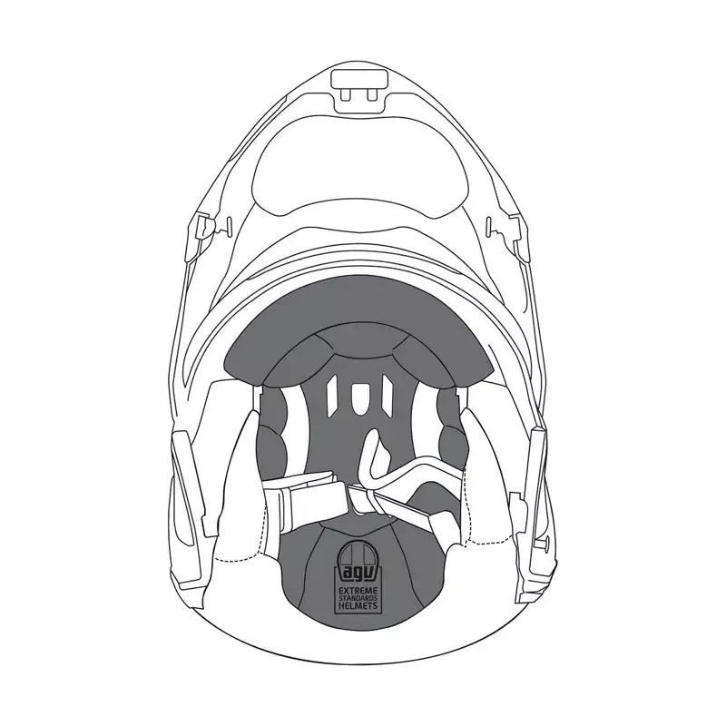 AGV - Double Face Crown Pad for Sportmodular Helmet