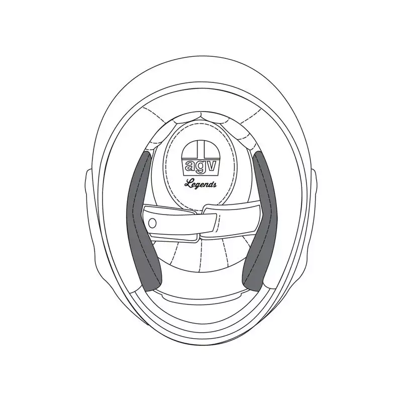 AGV - Premium Replacement Cheek Pads for X3000 Helmet