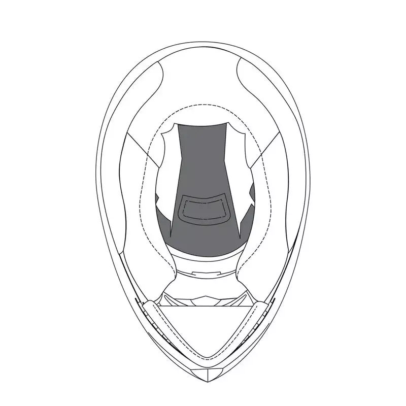 AGV - Removeable Crown Pad for K-3 SV Helmets