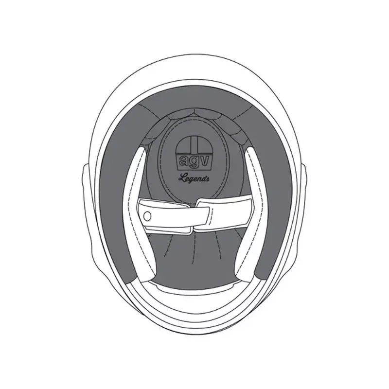AGV - Removeable Premium Crown Pad for X3000 Helmets