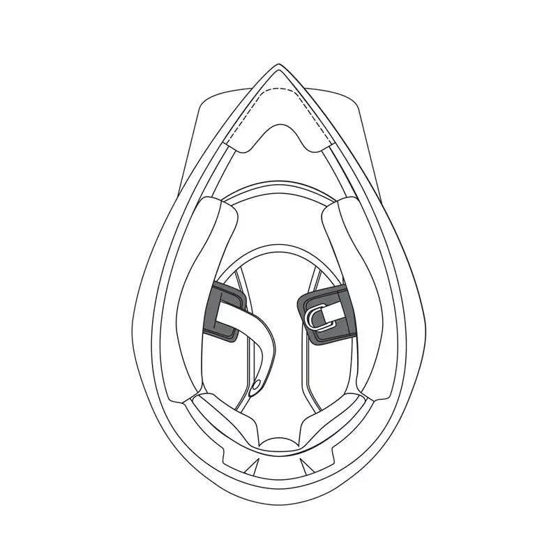 AGV - Replacement Chin Strap Pads for AX-9 Helmet
