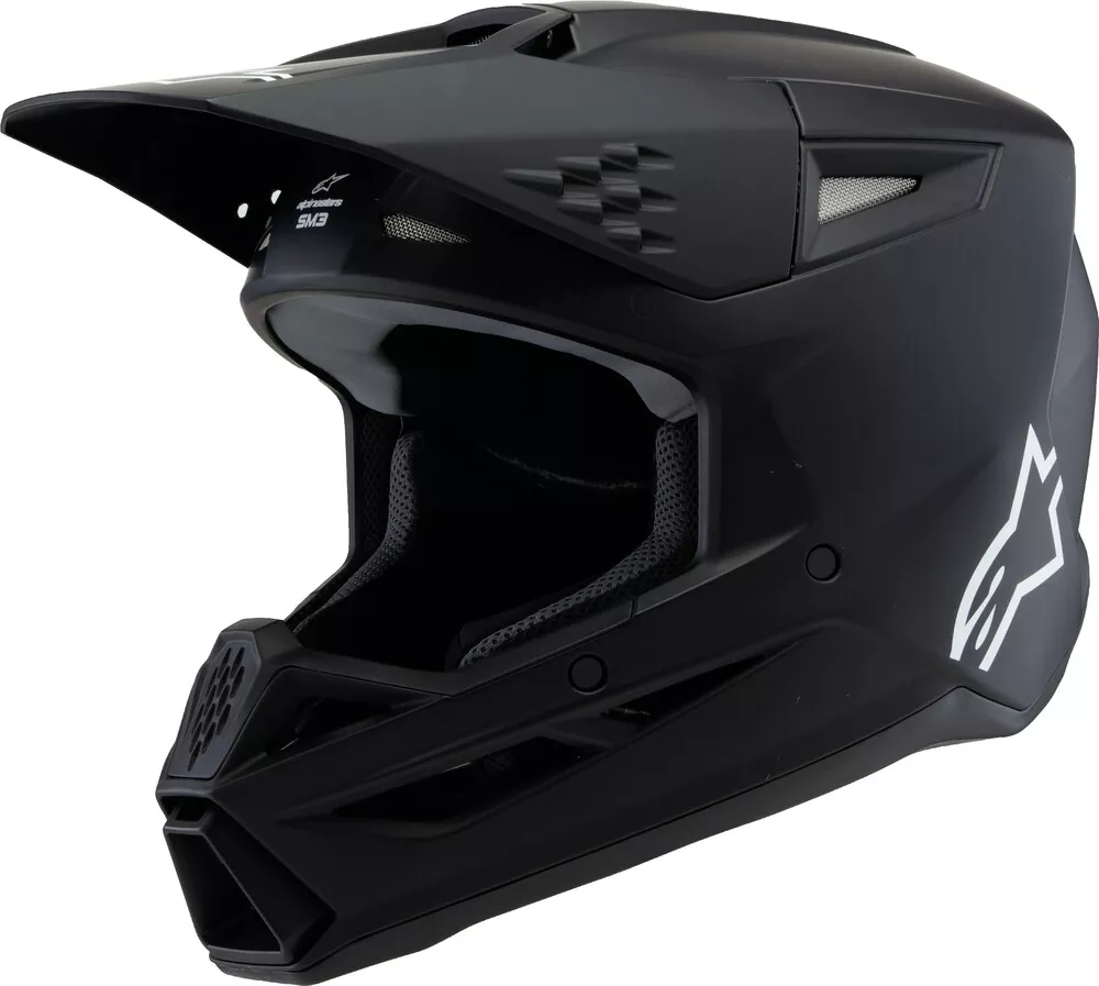 Alpinestars SM3 Youth Solid Helmet (Black)