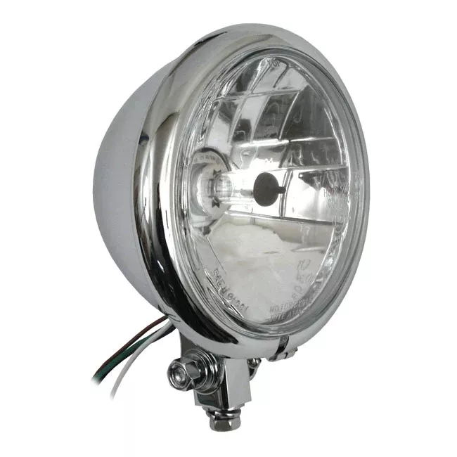 Approved Transparent Optical Headlight For Harley-Davidson 5-3/4"