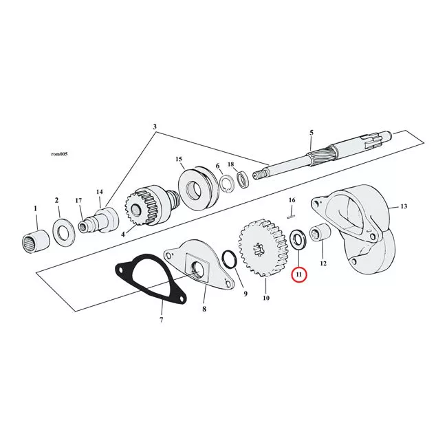 Arandela de empuje para Harley-Davidson