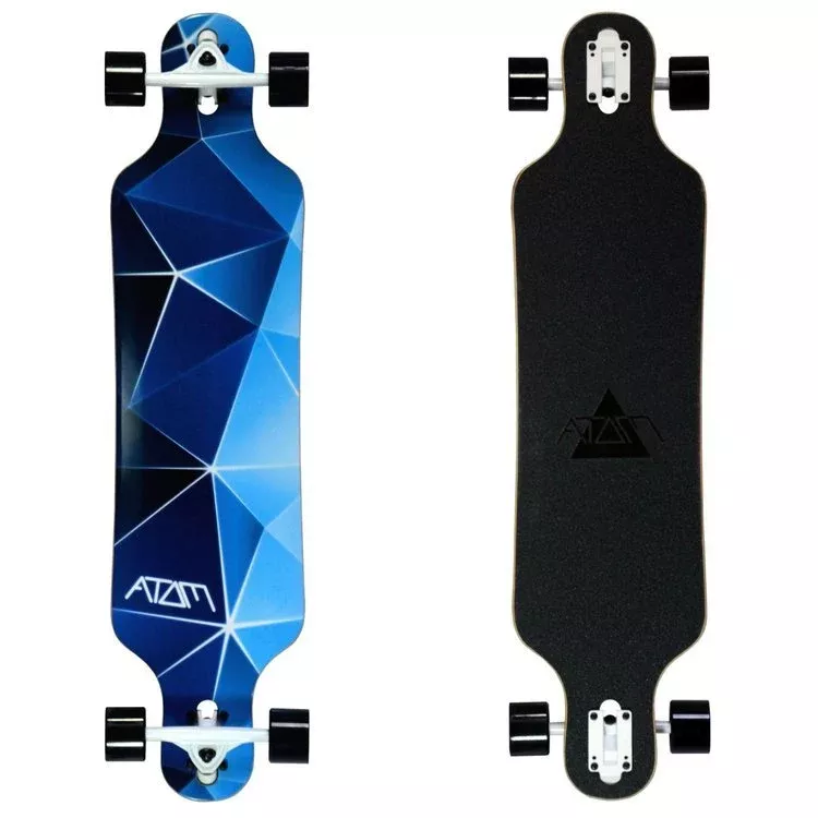Atom 40" Drop Through Longboard Blue Geo 40016