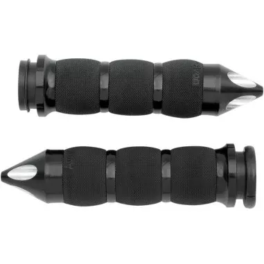 Avon Spike Air Ride Grips for Harley-Davidson, Black, TBW
