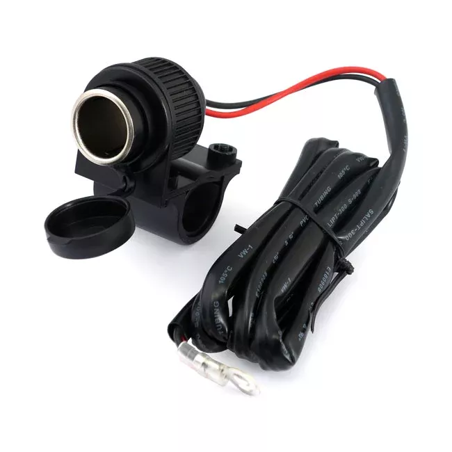 Bar-Mount Power Outlet and Cigarette Lighter for Harley-Davidson