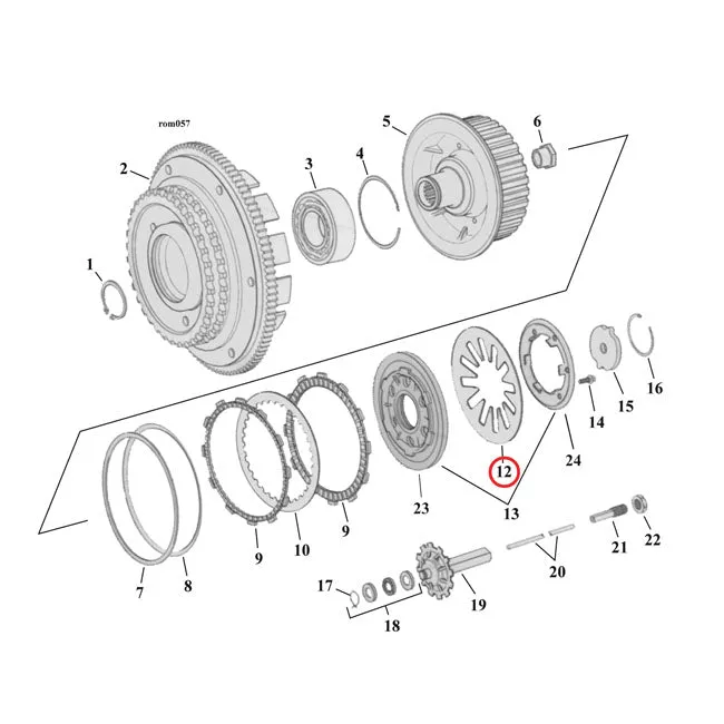 Barnet, Diaphragm Clutch Spring, Standard for Harley-Davidson