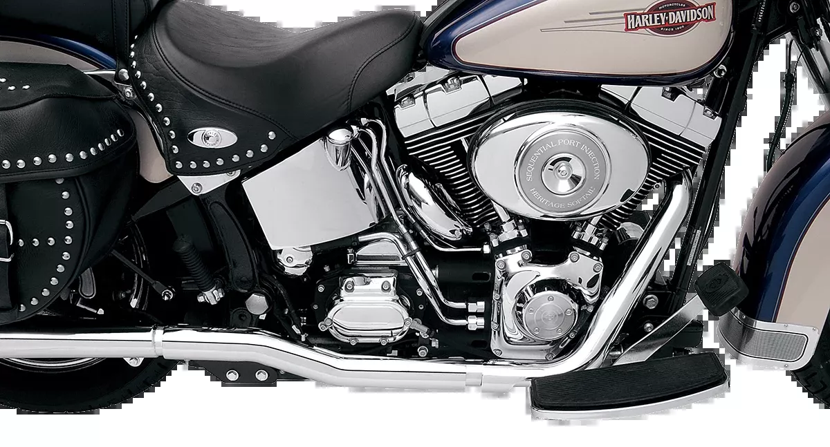 Bassani Power Curve True-Dual Crossover Header Pipes for Harley-Davidson Softail