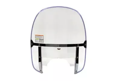 Beaded Windshield with Clear Lower