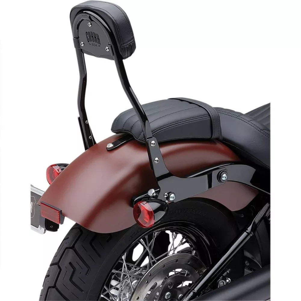 Black Detachable Backrest Kit for Harley-Davidson Dyna 2006-2017