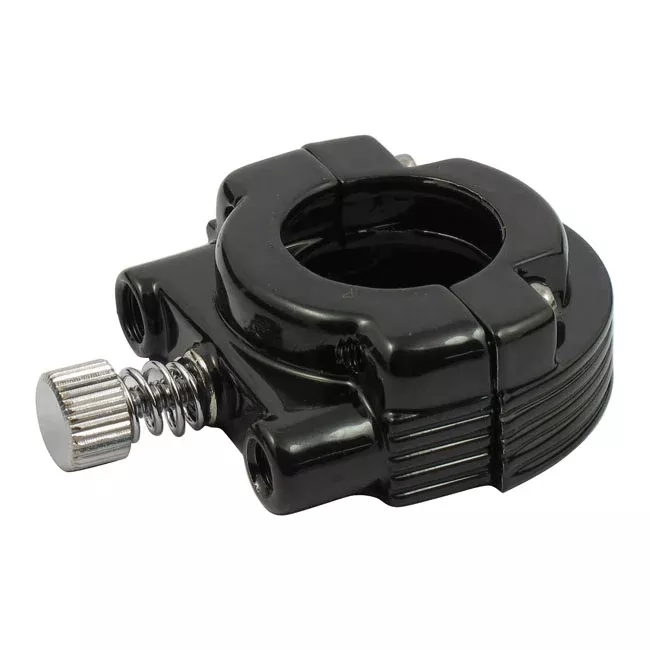 Black Dual Cable Throttle Clamp Kit for Harley-Davidson