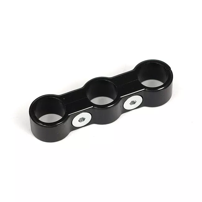 Black Triple Hose Separator For Harley-Davidson