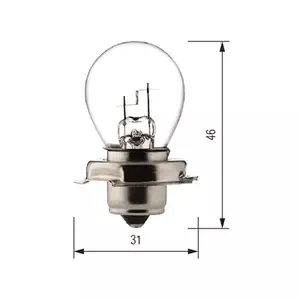 BosmaMotorcycle bulb P26s 12v