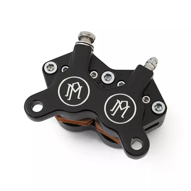 Brake Caliper Bracket, 11.5" Front Left. Black CC For Harley-Davidson