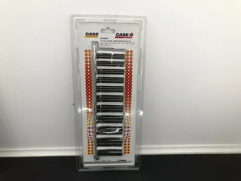 Case IH International 3/8″ 11 Piece Standard Deep Socket Set Snap On