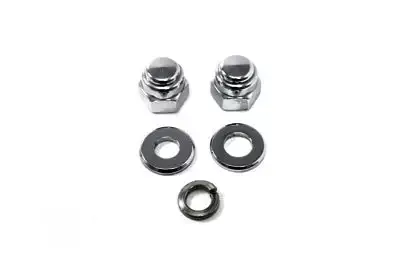 Chrome Axle Nut Kit Cap Style