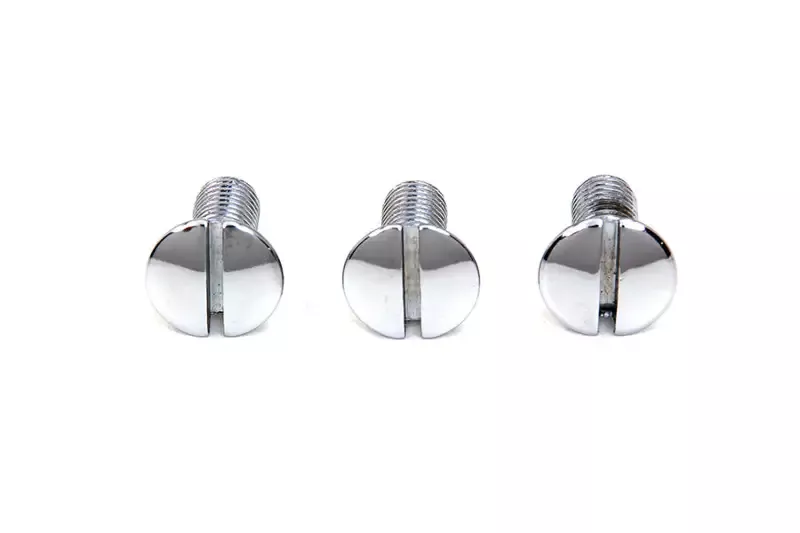 Chrome Left Side Oval Head Screws