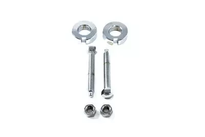 Chrome Rear Axle Adjuster Kit