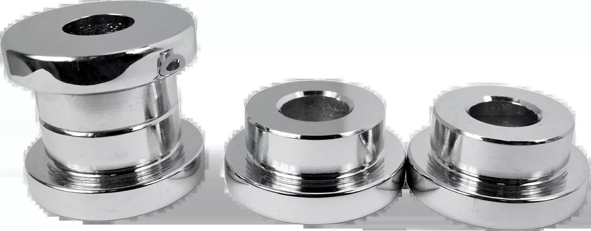 Chrome Solid Handlebar Riser Bushings for Harley-Davidson