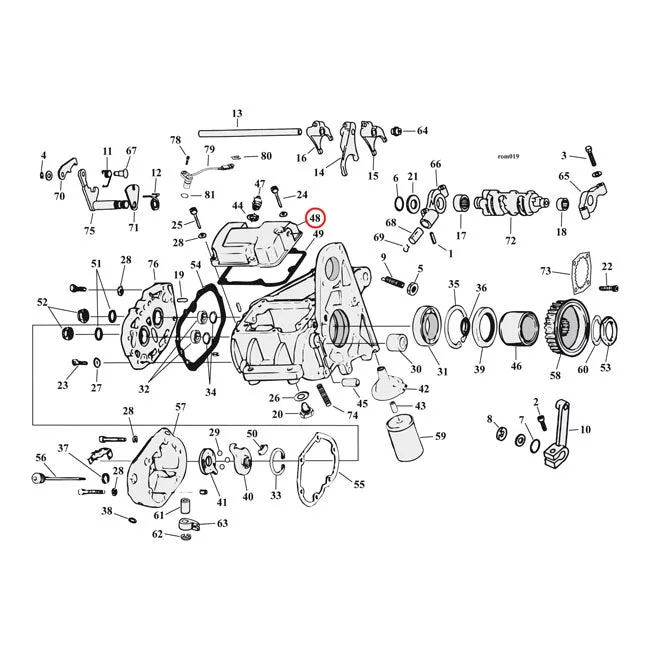 Chrome Transmission Top Cover for Harley-Davidson
