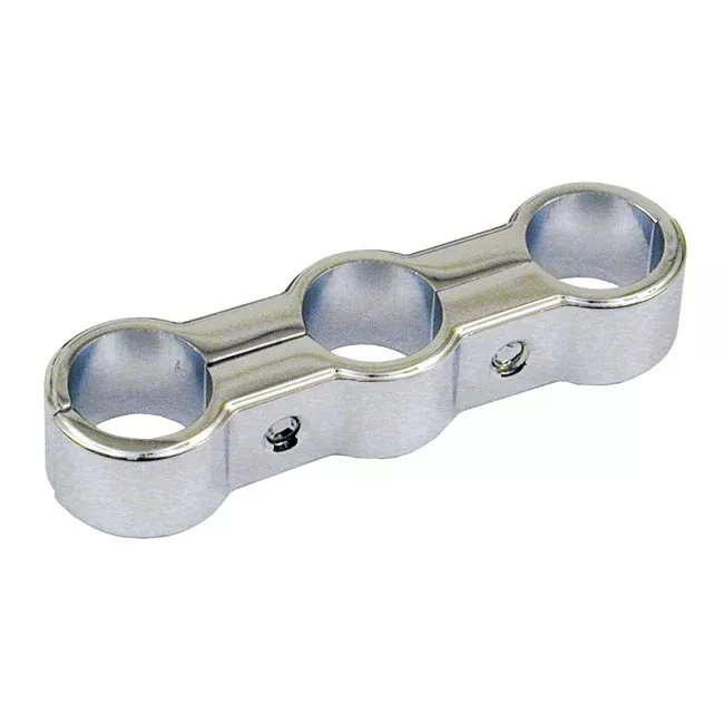 Chrome Triple Hose Separator For Harley-Davidson