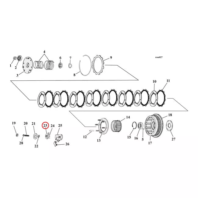 Clutch Outer Ramp For Harley-Davidson