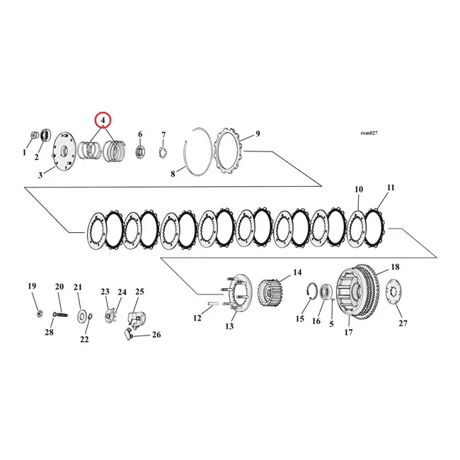 Clutch Spring, Heavy-D for Harley-Davidson