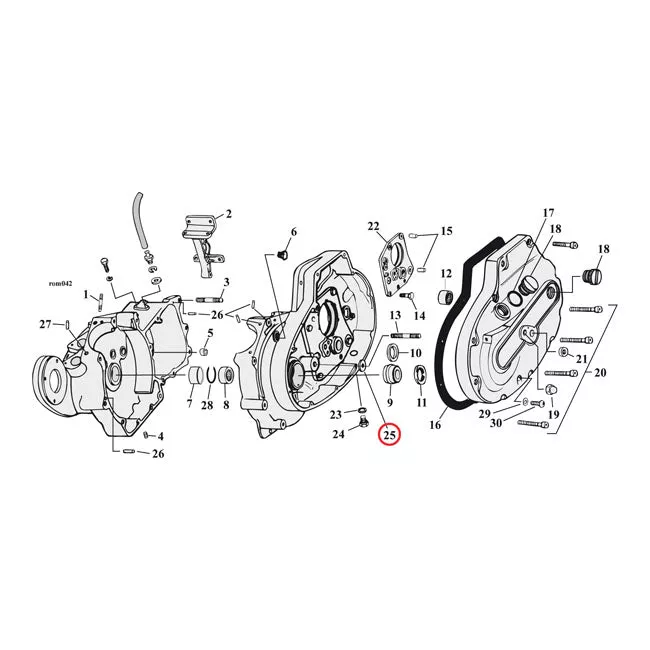 Cometic Gasket, Foot Peg Stud For Harley-Davidson