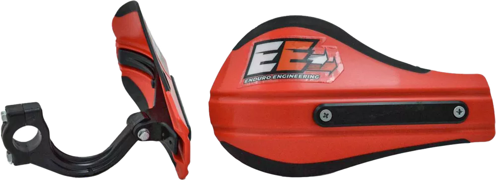 Composite Mount Moto Roost Deflectors Red with Mounting Hardware