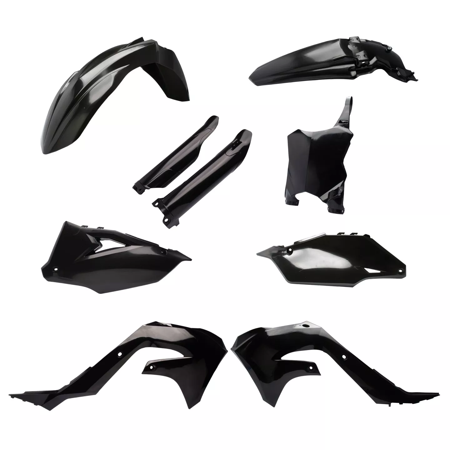 Cycra Powerflow Plastic Kit (Black) KX450 19-22