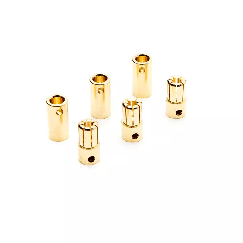 Dynamite Connector: Gold Bullet Set, 6.5mm (3)