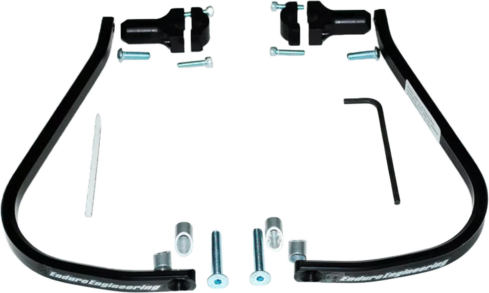 Evolution 2 Debris Deflectors w/mounting hardware for 7/8" handlebar Black