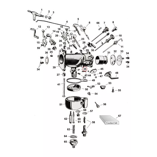 Fixed Jet No. 19 For Harley-Davidson
