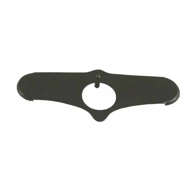 Fork Stem Nut with Springer Locking Plate, Black for Harley-Davidson