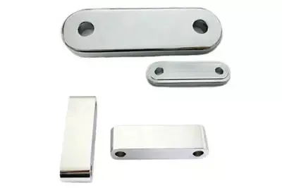 Front Fender Mount Spacer Chrome .375 Thick