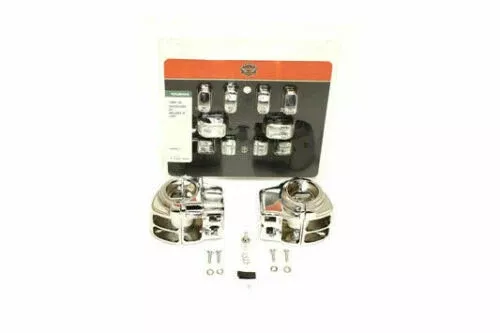 Handlebar Control Switch Housing Kit Chrome For Harley-Davidson