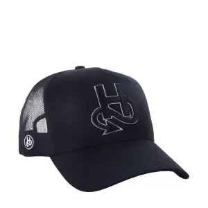 Helstons5 Panel Cotton Cap Black Shadow