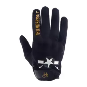 HelstonsSummer motorcycle gloves 4ways - leather Thunderbolt